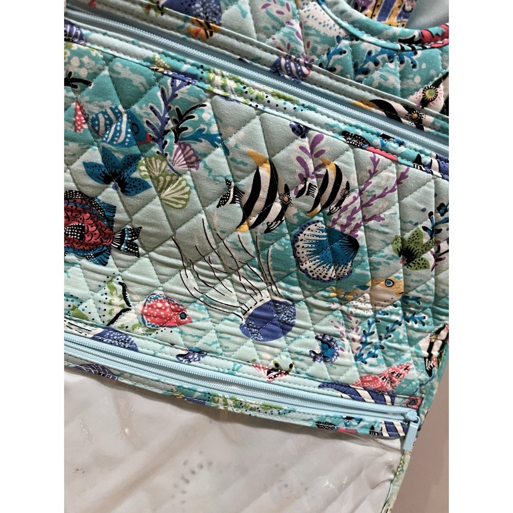 Vera Bradley Antilles Treasure Fish Sea Hanging Travel Toiletry Bag Cosmetic - Picture 4 of 9